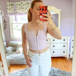 Abercrombie Pink Crop Top